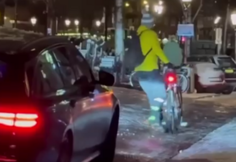 Улицы Амстердама покрылись льдом