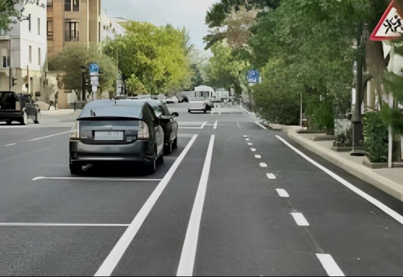 Paytaxtın bu prospektində mübahisəyə səbəb olan yol xətləmə işləri ilə bağlı AÇIQLAMA