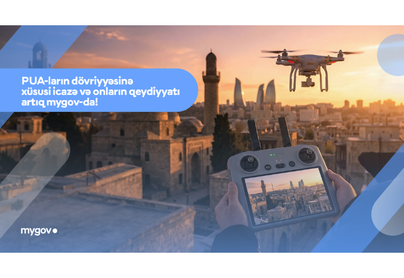 Pilotsuz uçuş aparatlarının qeydiyyatı artıq MyGov üzərindən mümkündür