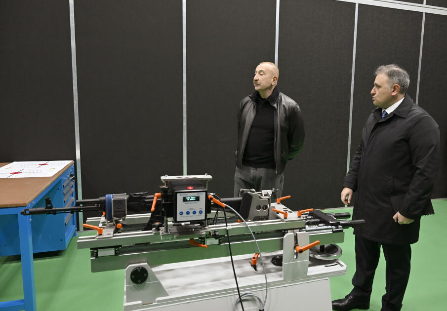 Президент Ильхам Алиев принял участие в открытии Тертерского электромеханического завода после реконструкции