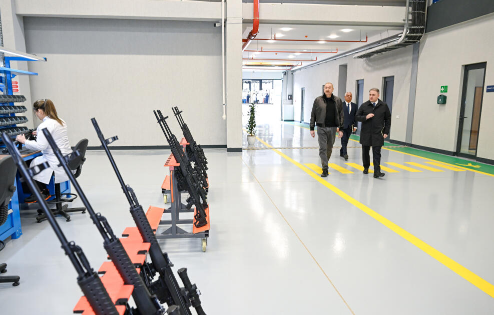 Prezident İlham Əliyev Tərtər elektromexanika zavodunun yenidənqurmadan sonra açılışında iştirak edib