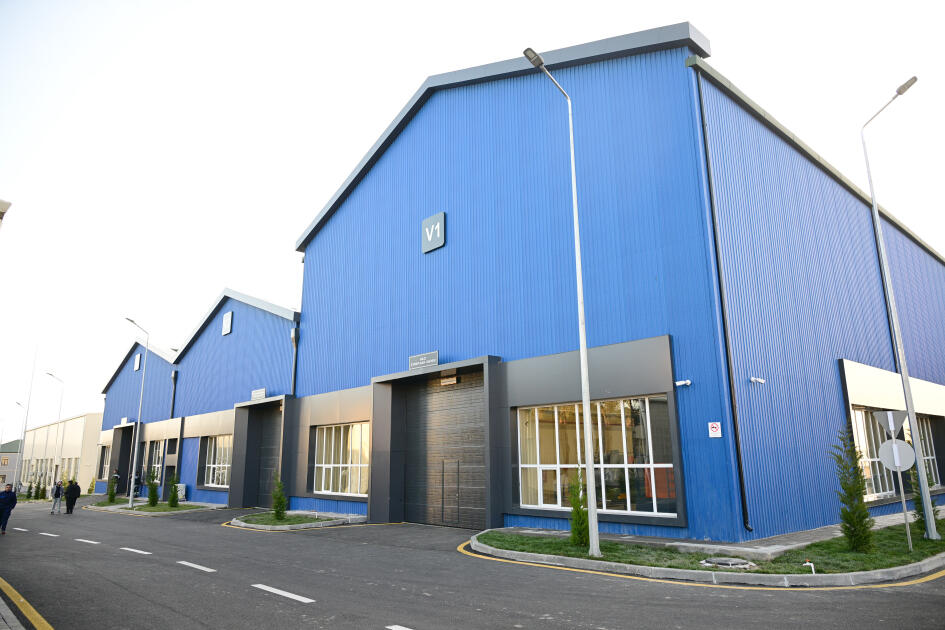 Prezident İlham Əliyev Tərtər elektromexanika zavodunun yenidənqurmadan sonra açılışında iştirak edib