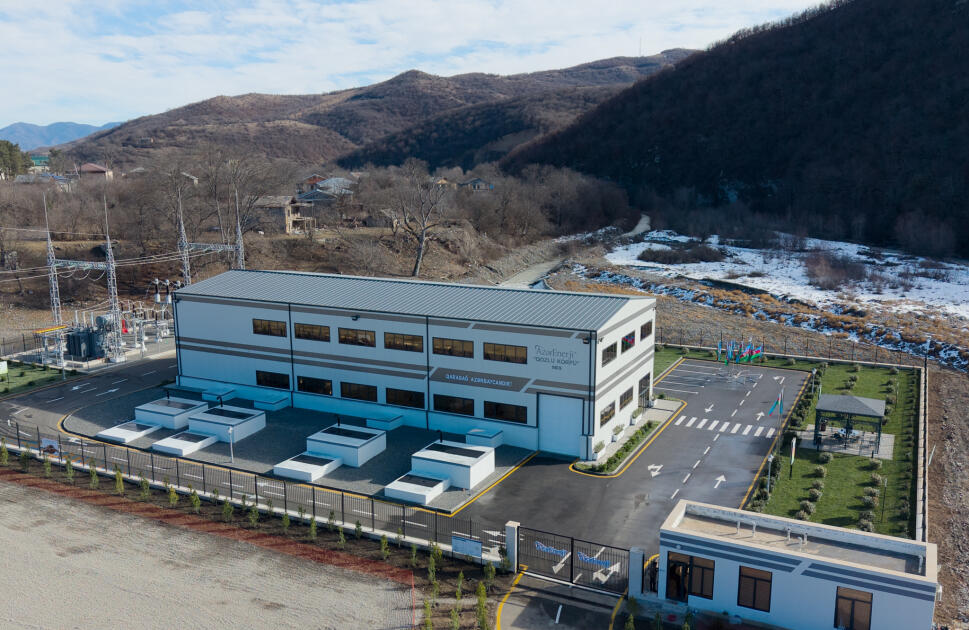 Президент Ильхам Алиев принял участие в открытии ГЭС «Гозлукёрпю» в Агдеринском районе