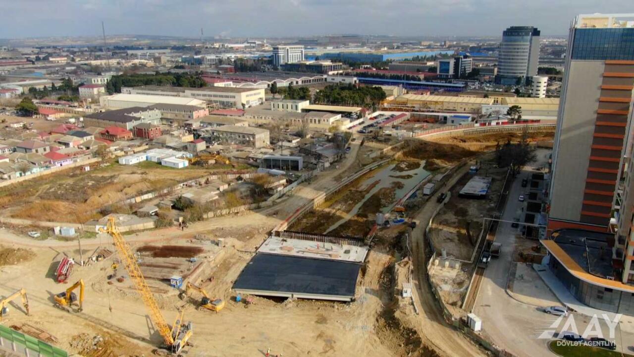 Bakıda yeni avtomobil yolu bu ərazidə layihələndirildi