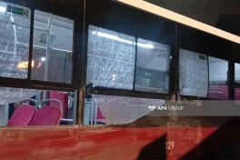 Серьезное ДТП в Гяндже, столкнулись автобус и грузовик