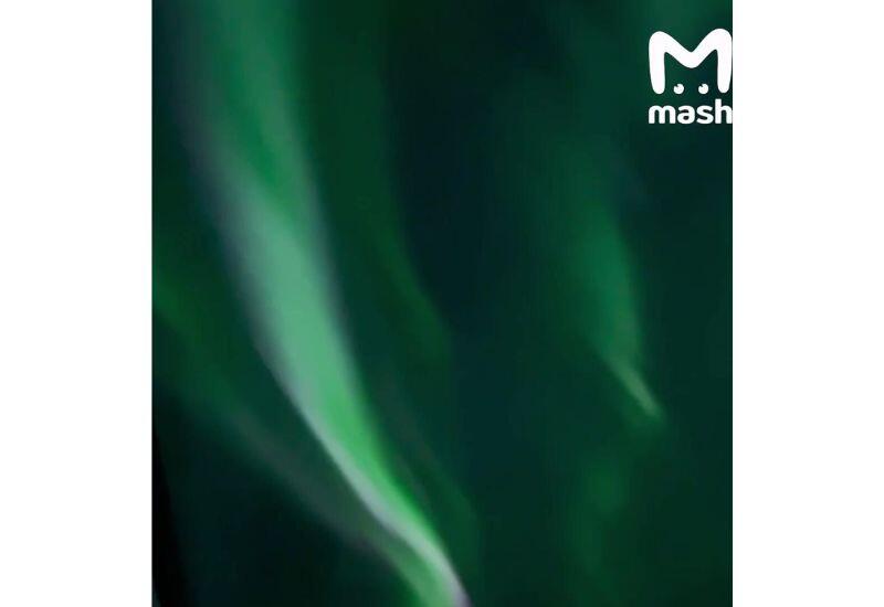 Жители России засняли северное сияние