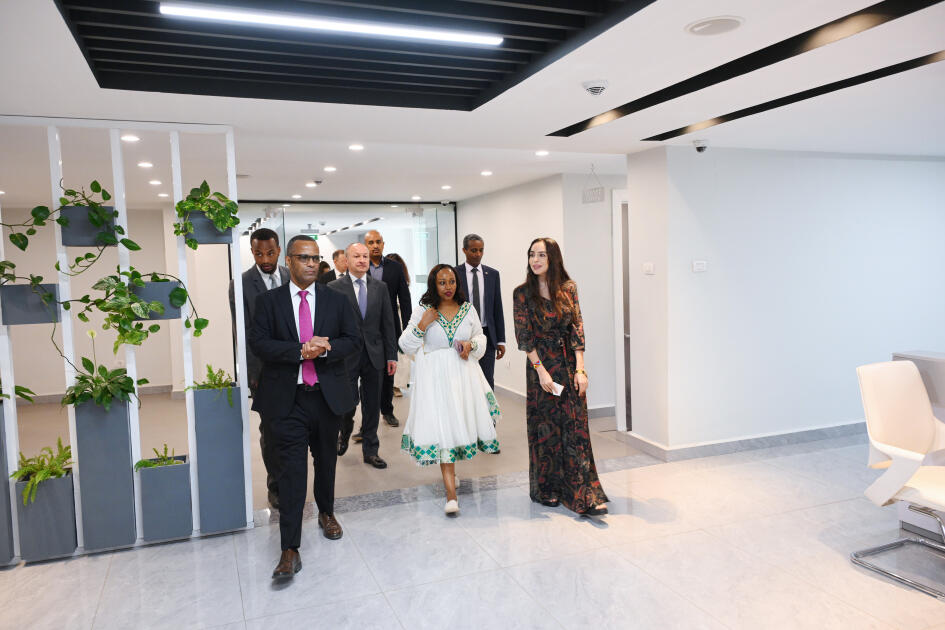 Heydər Əliyev Fondunun vitse-prezidenti Leyla Əliyeva Efiopiyada “MESOB” dövlət xidməti mərkəzində olub