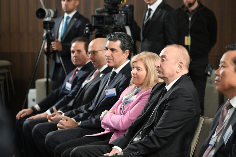 Prezident İlham Əliyev Davosda “Euronews” televiziyasına müsahibə verib