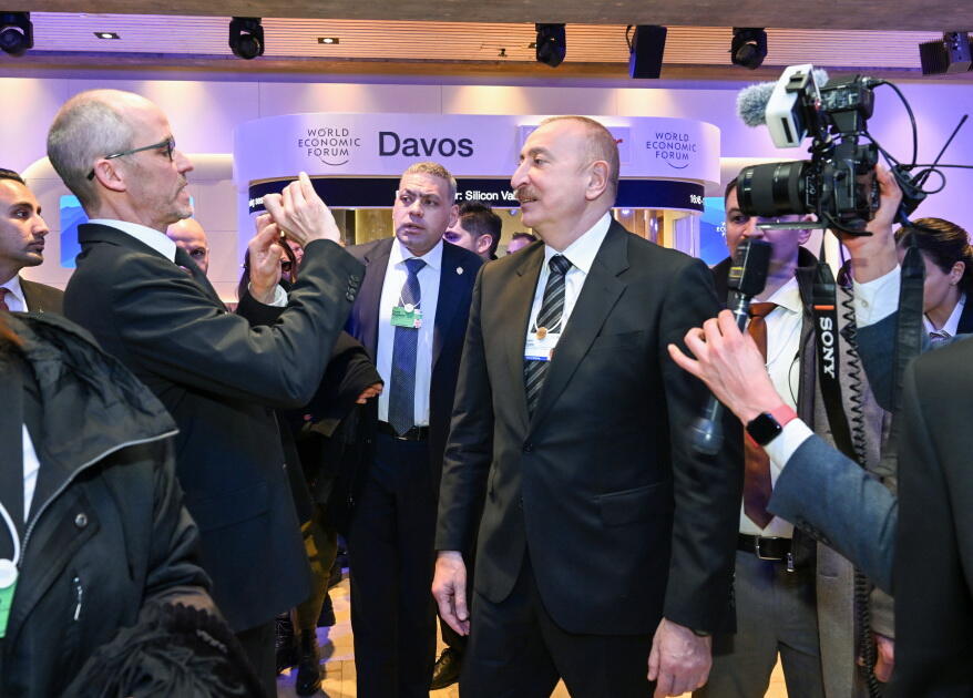 Президент Ильхам Алиев принял участие в панельном заседании в рамках Всемирного экономического форума