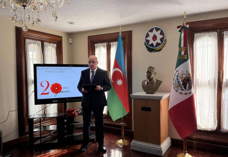 В посольстве Азербайджана в Мексике почтили память жертв трагедии 20 Января