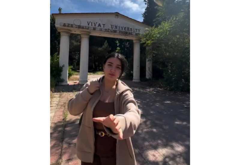 Арзу Асланова показала заброшенный университет в Баку