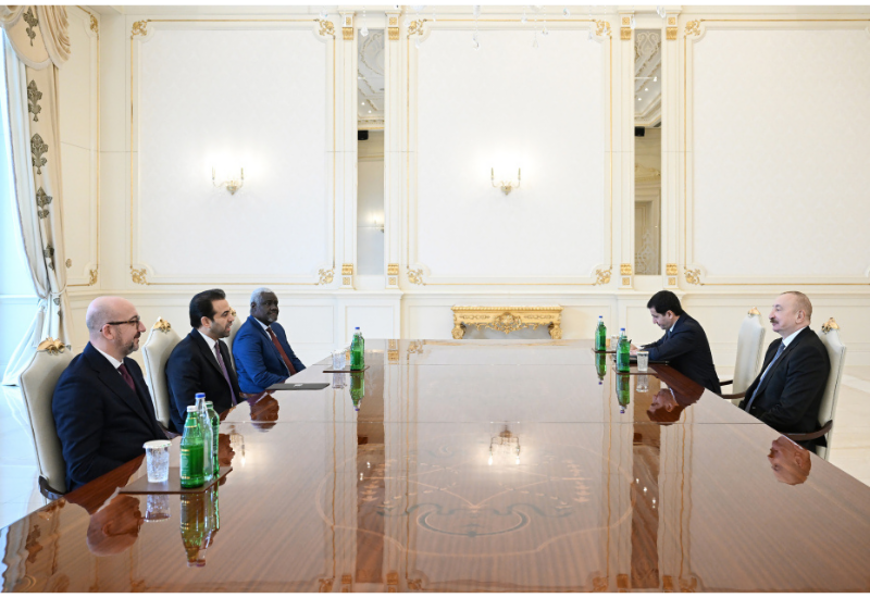 Президент Ильхам Алиев принял делегацию, связанную с "Премией Заида за человеческое братство"