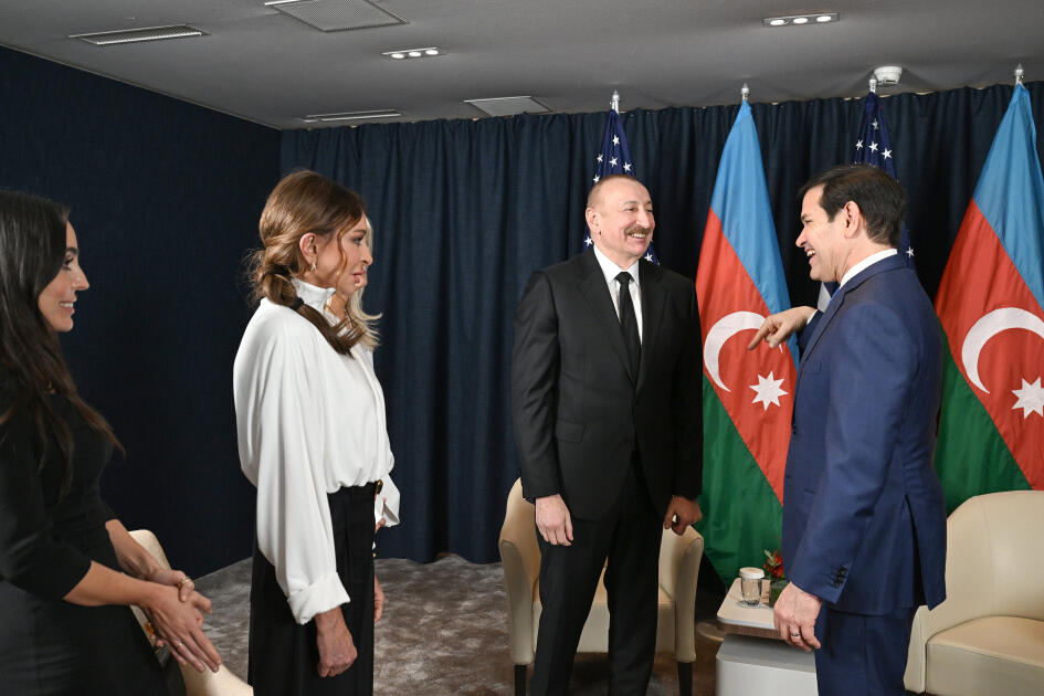 Davosda Prezident İlham Əliyev ilə Prezident Donald Tramp arasında görüş keçirilib