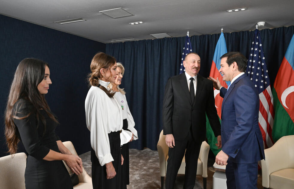 Davosda Prezident İlham Əliyev ilə Prezident Donald Tramp arasında görüş keçirilib