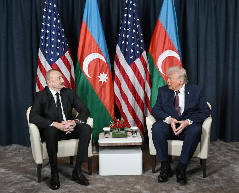 Davosda Prezident İlham Əliyev ilə Prezident Donald Tramp arasında görüş keçirilib