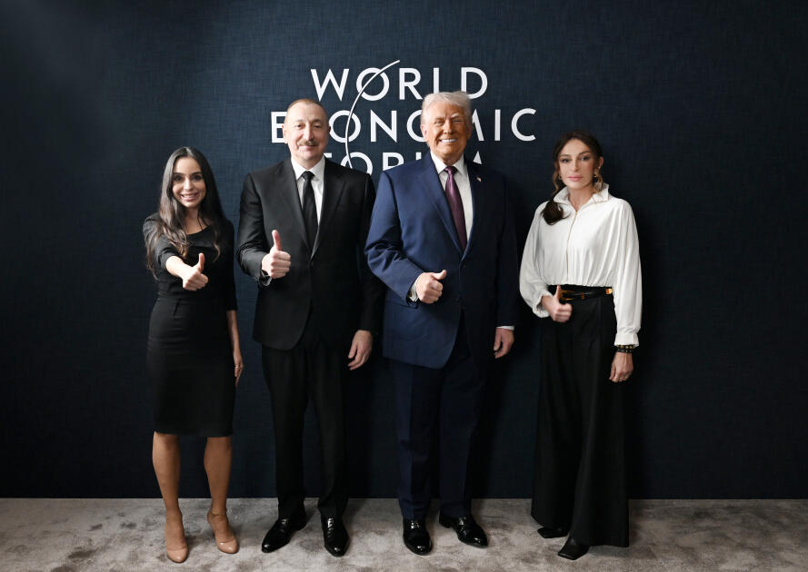 Davosda Prezident İlham Əliyev ilə Prezident Donald Tramp arasında görüş keçirilib