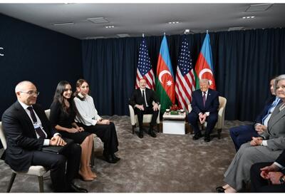 В Давосе состоялась встреча Президента Ильхама Алиева с Президентом Дональдом Трампом - ФОТО - ВИДЕО