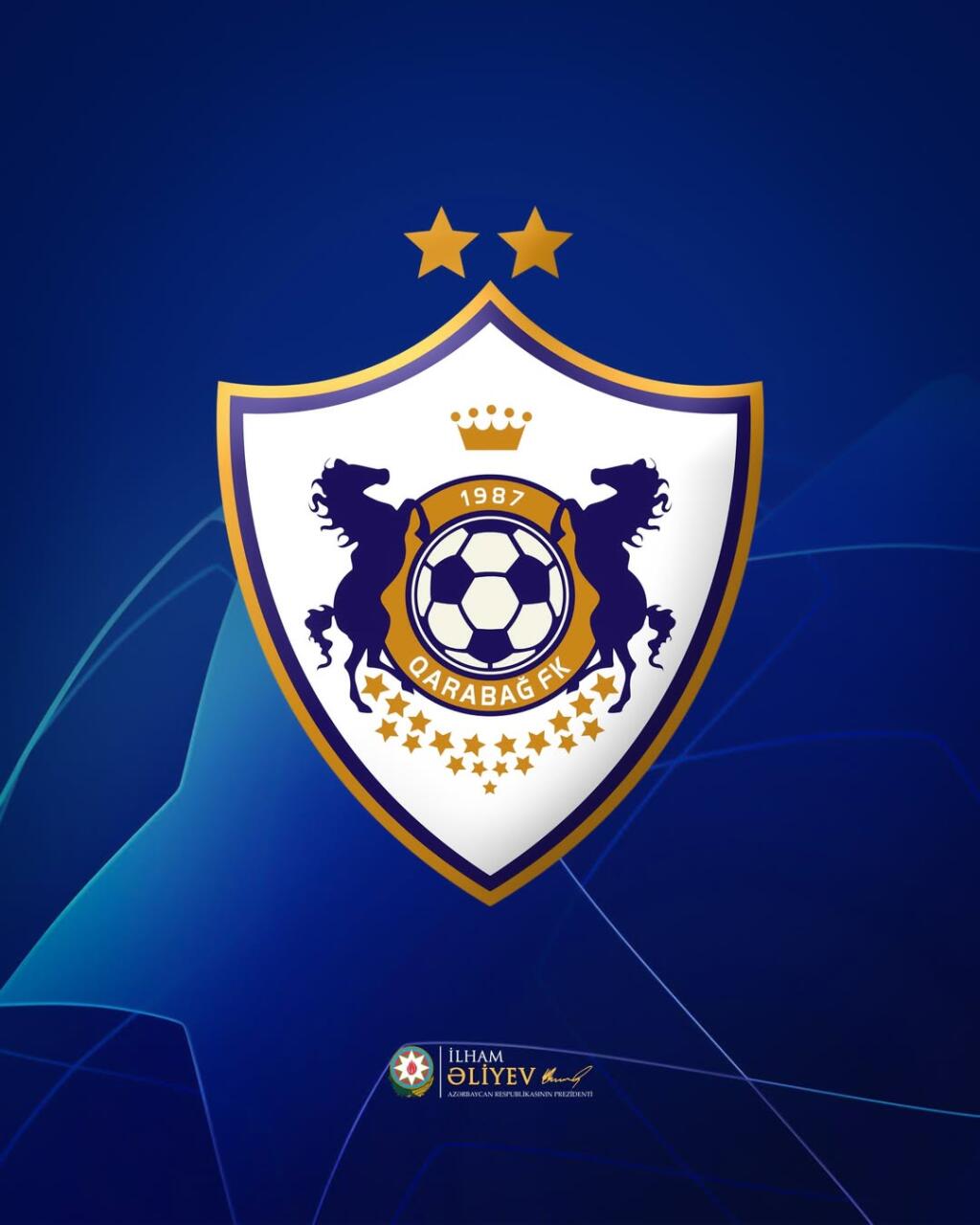 Президент Ильхам Алиев поделился публикацией по случаю победы футбольного клуба "Карабах"