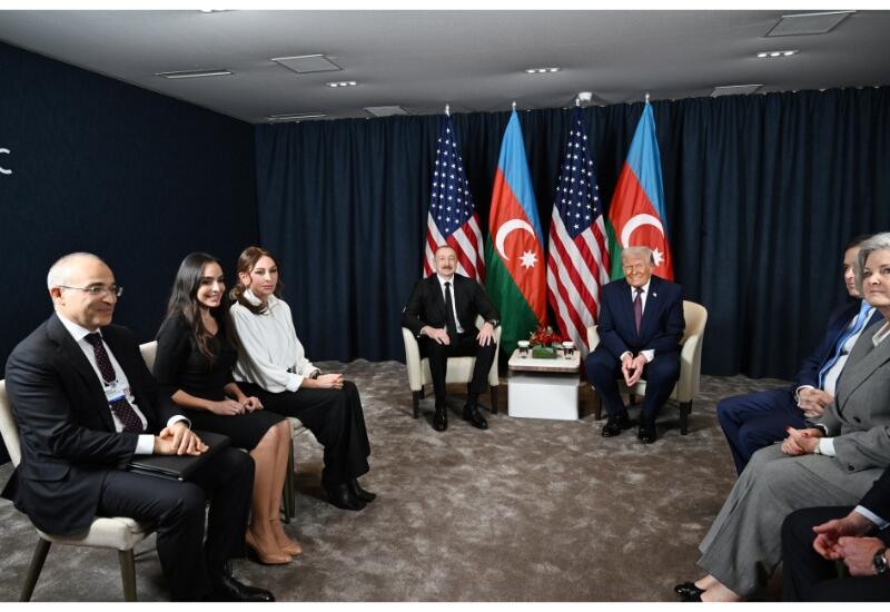 Davosda Prezident İlham Əliyev ilə Prezident Donald Tramp arasında görüş keçirilib