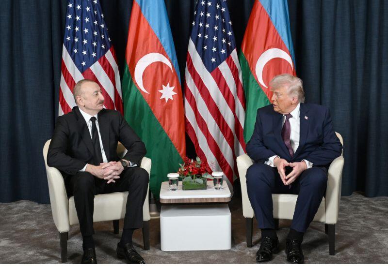 В Давосе состоялась встреча Президента Ильхама Алиева с Президентом Дональдом Трампом