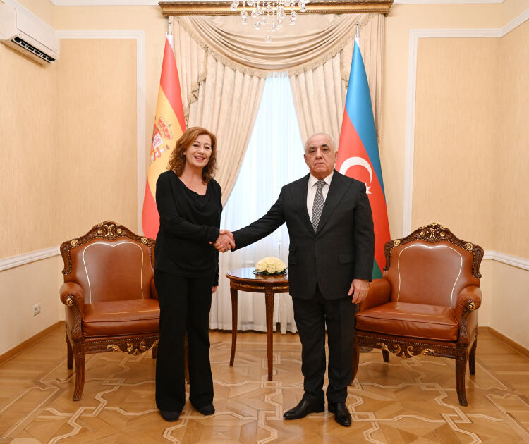 Əli Əsədov İspaniya Deputatlar Konqresinin sədri ilə görüşüb