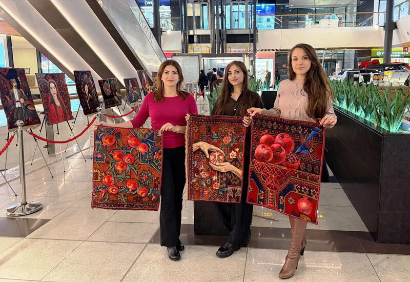 В Гяндже старые ковры превратили в яркие произведения искусства