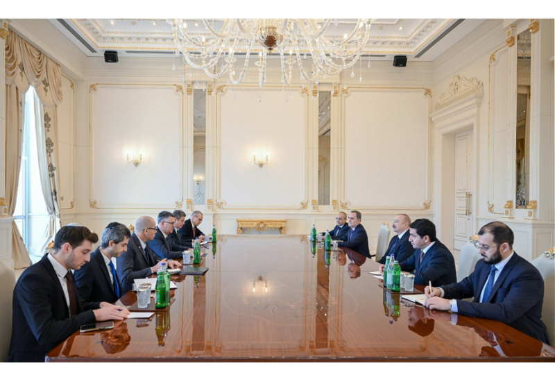 Президент Ильхам Алиев принял министра иностранных дел Израиля