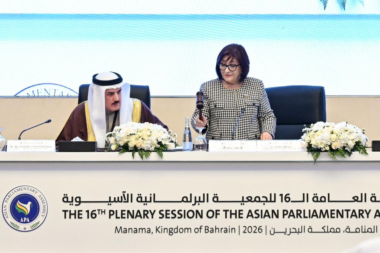 Milli Məclisin sədri Asiya Parlament Assambleyasının plenar sessiyasında çıxış edib