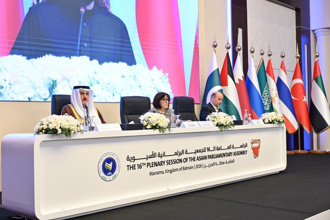 Milli Məclisin sədri Asiya Parlament Assambleyasının plenar sessiyasında çıxış edib
