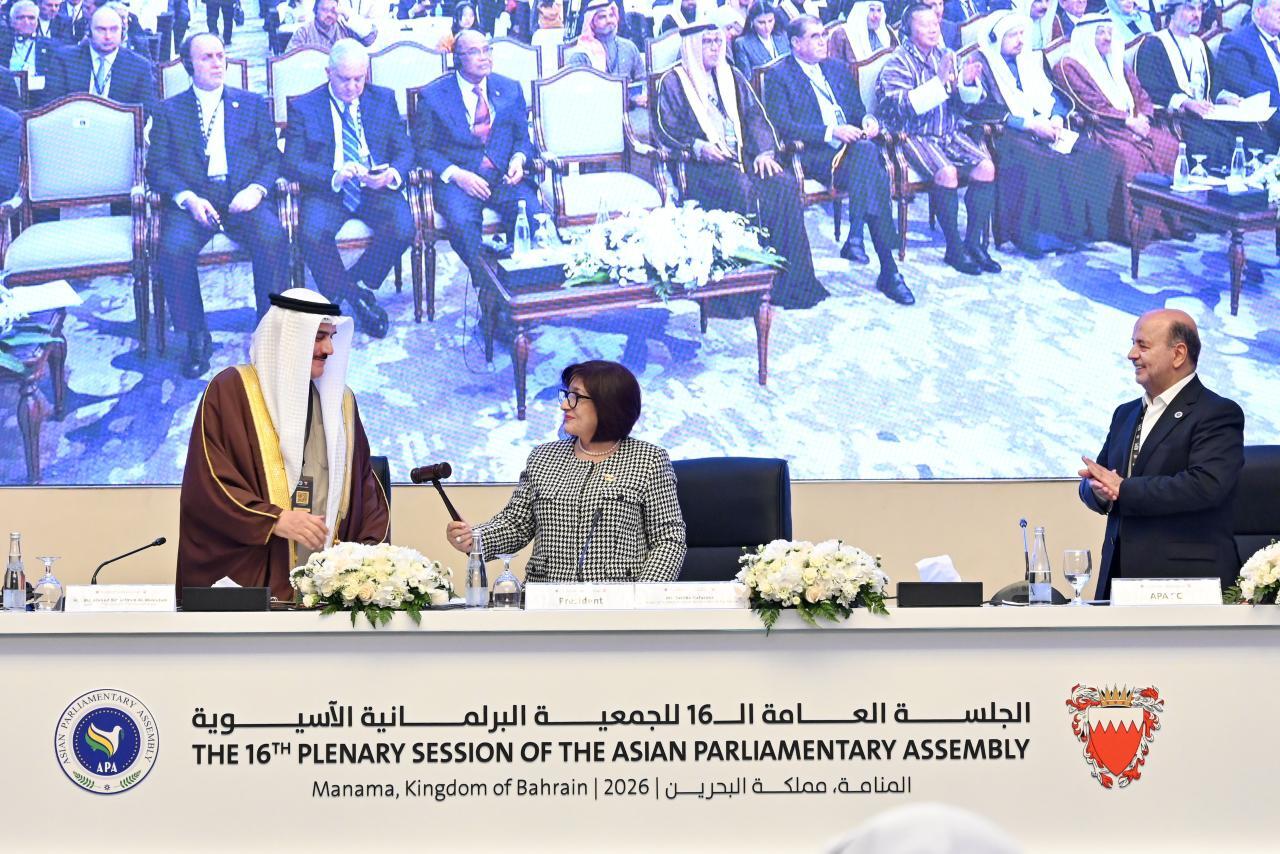 Milli Məclisin sədri Asiya Parlament Assambleyasının plenar sessiyasında çıxış edib