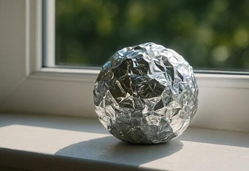 Pəncərə önünə folqa qoyun