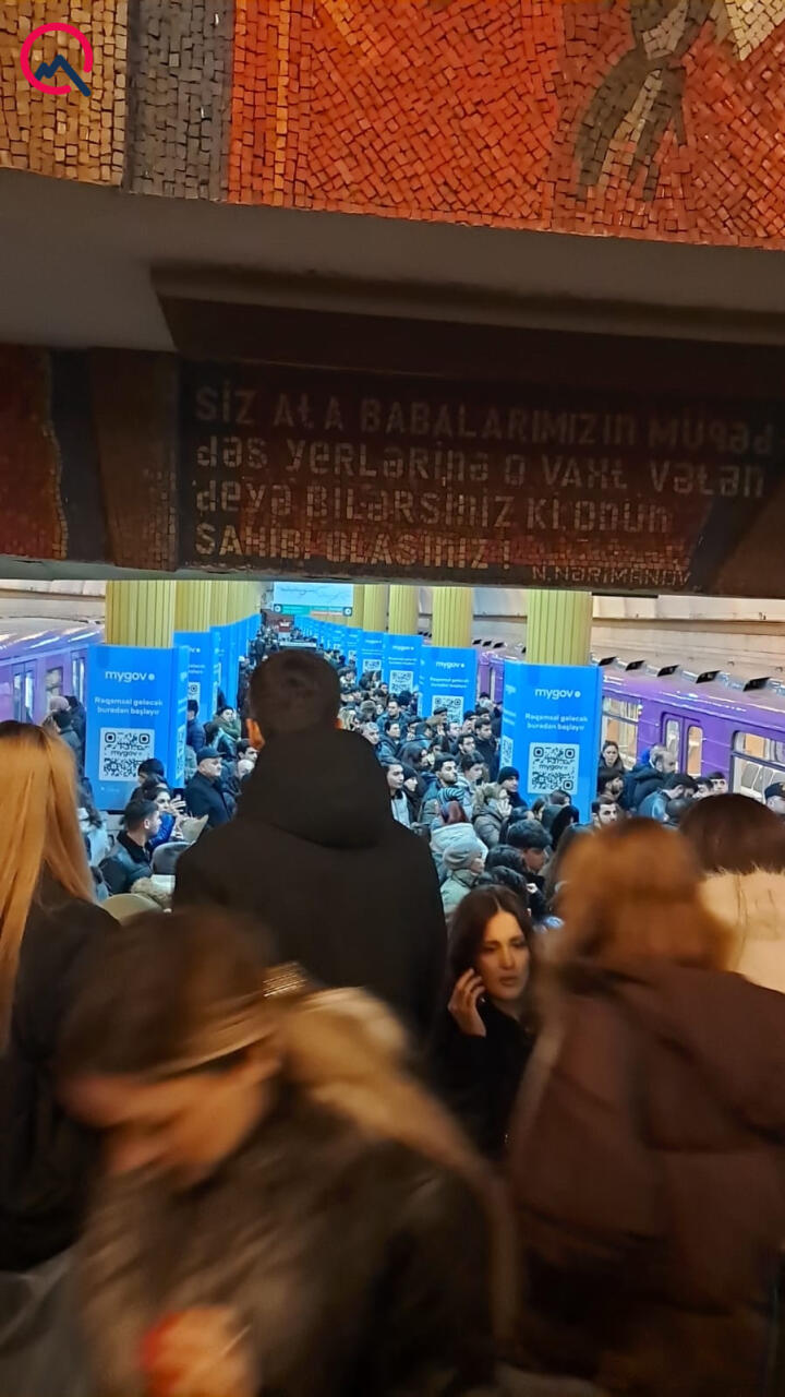 Metroda Yaşıl və Qırmızı xətlərdə qatarların qrafik üzrə hərəkəti bərpa olunub