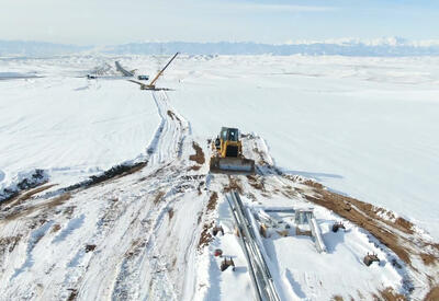 Начато строительство линии электропередачи между основной частью Азербайджана и Нахчываном - ФОТО - ВИДЕО