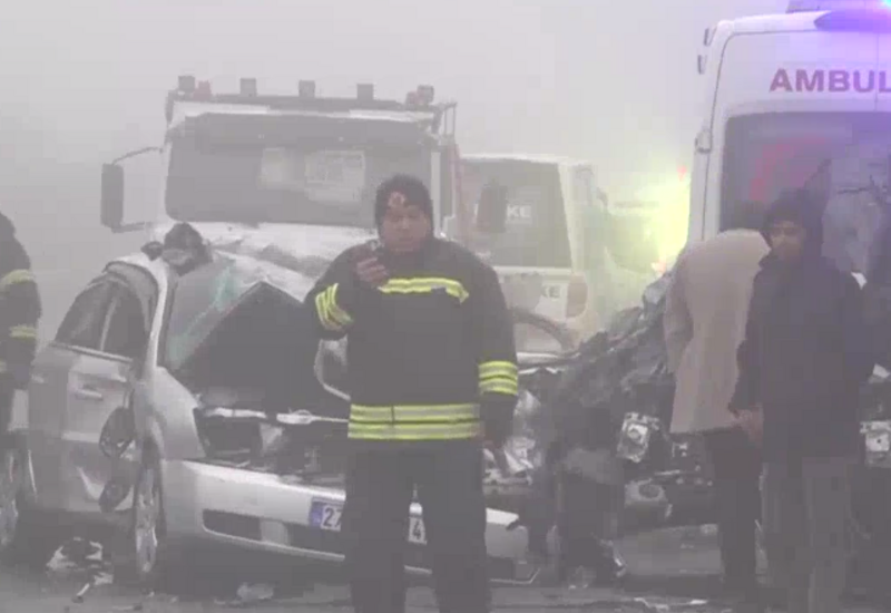 Цепная авария на юго-востоке Турции: