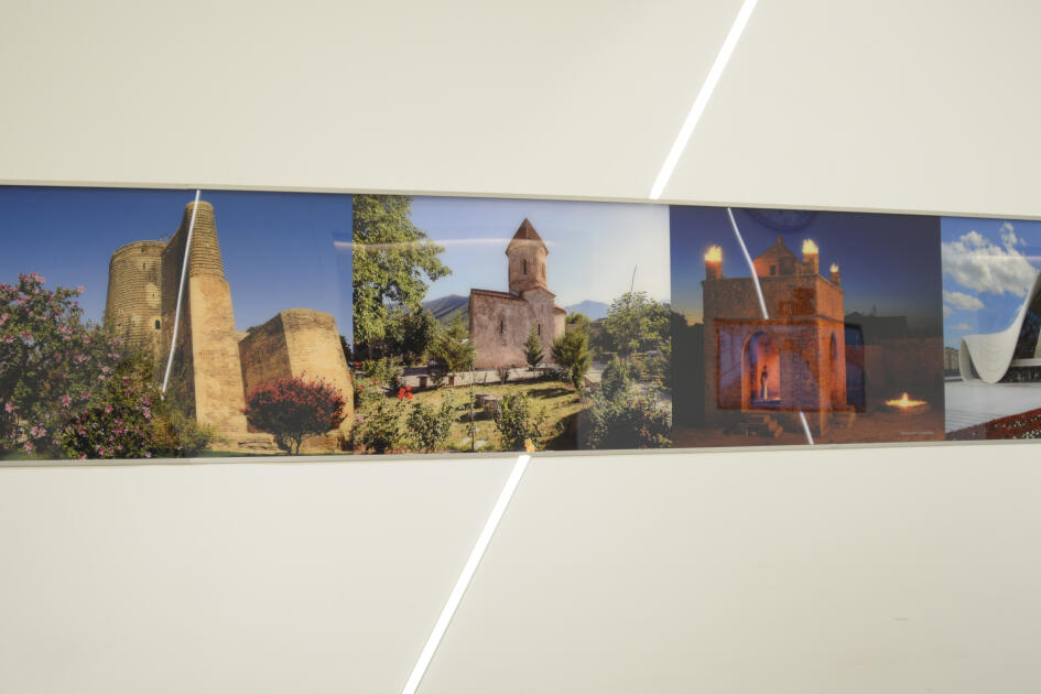 Heydər Əliyev Fondunun vitse-prezidenti Leyla Əliyeva BMT-nin Cenevrə ofisində “Azərbaycan otağı” ilə tanış olub