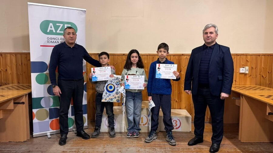 В Насиминском районе прошел шахматный турнир