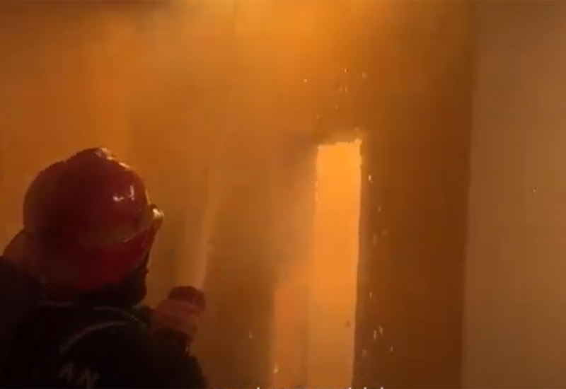 В Сумгайыте сгорел дом