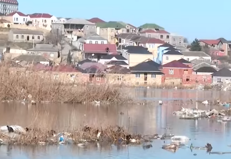 Masazırda bataqlıq yaranıb