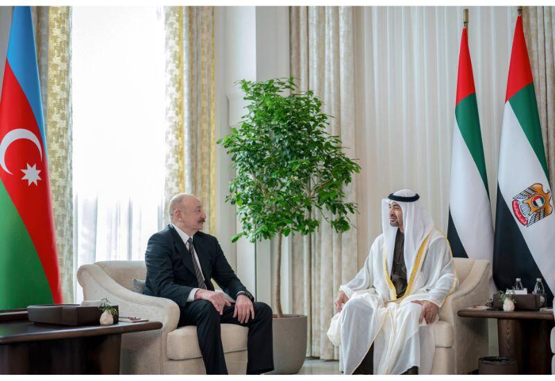 В Абу-Даби состоялась встреча Президента Ильхама Алиева с Президентом ОАЭ