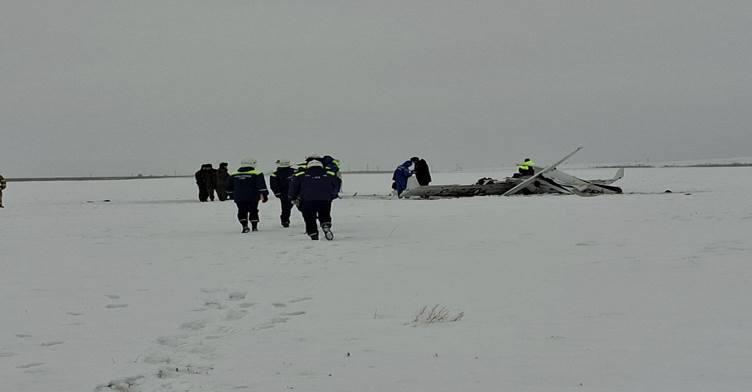 В российском городе разбился учебный самолет