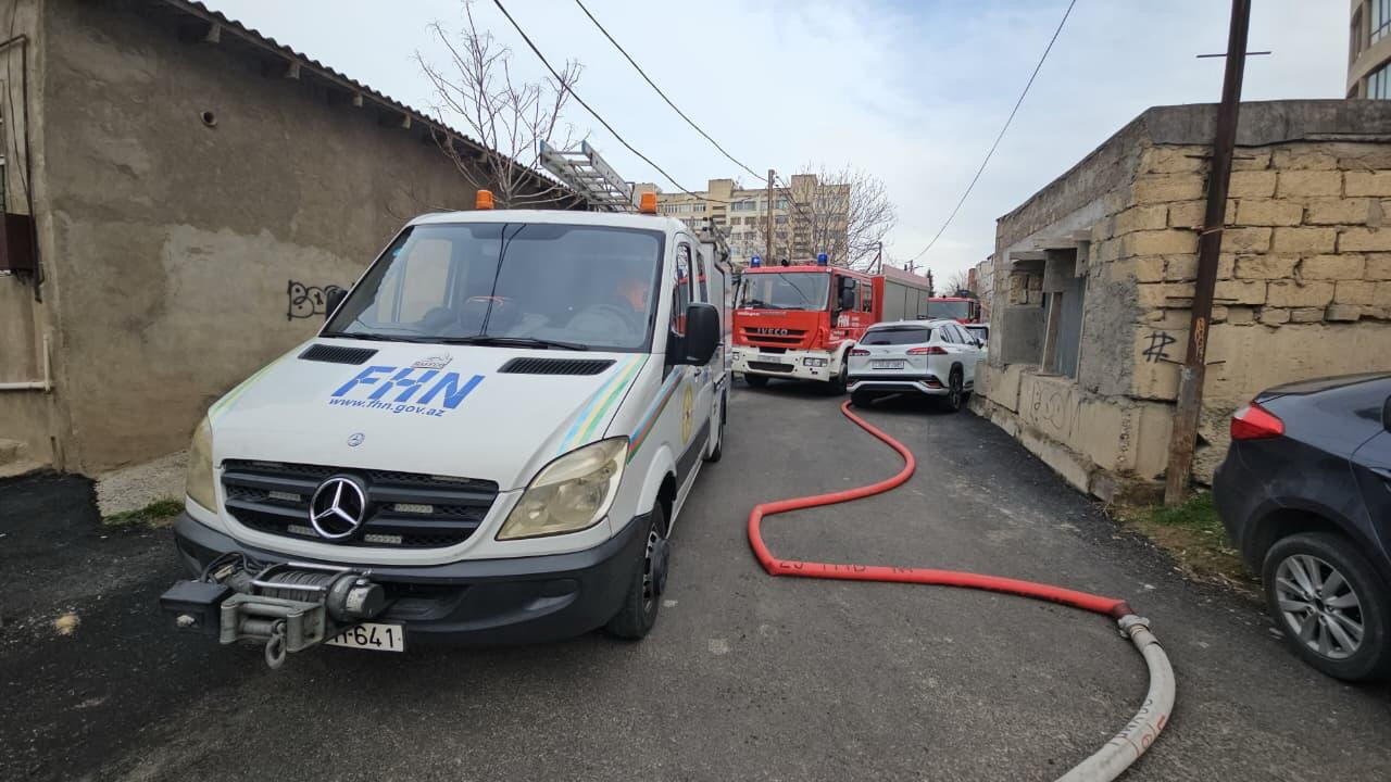 Пожар в доме в центре Баку ликвидирован