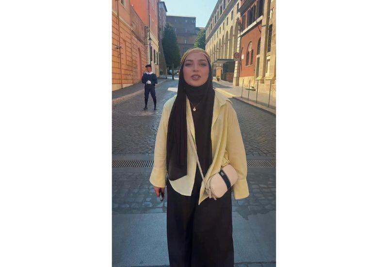 Блогер Айгуль Сейид в Ватикане