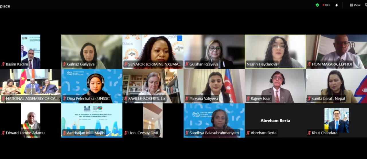 Parlamentlərin dayanıqlı şəhər inkişafında rolu mövzusunda WUF13-ə həsr olunmuş beynəlxalq tədbir keçirilib