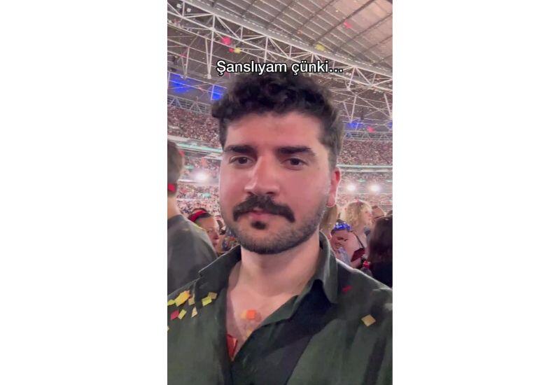 Блогер Машди Алиев на концерте группы Coldpay