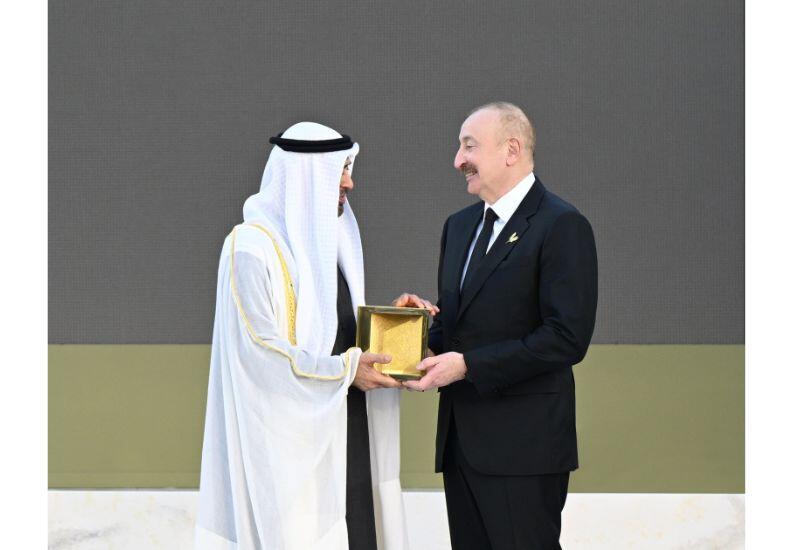 Президенту Ильхаму Алиеву вручена «Премия Заида за человеческое братство» в Абу-Даби