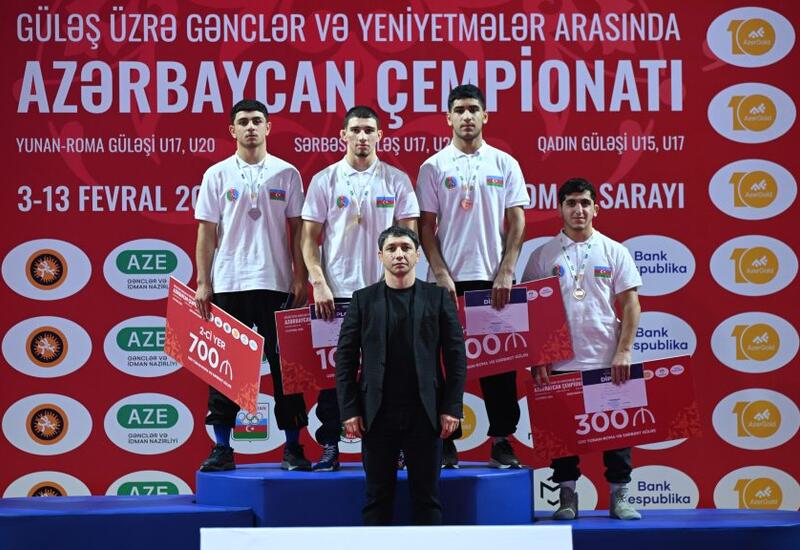 Определились призеры чемпионата Азербайджана по борьбе среди юниоров