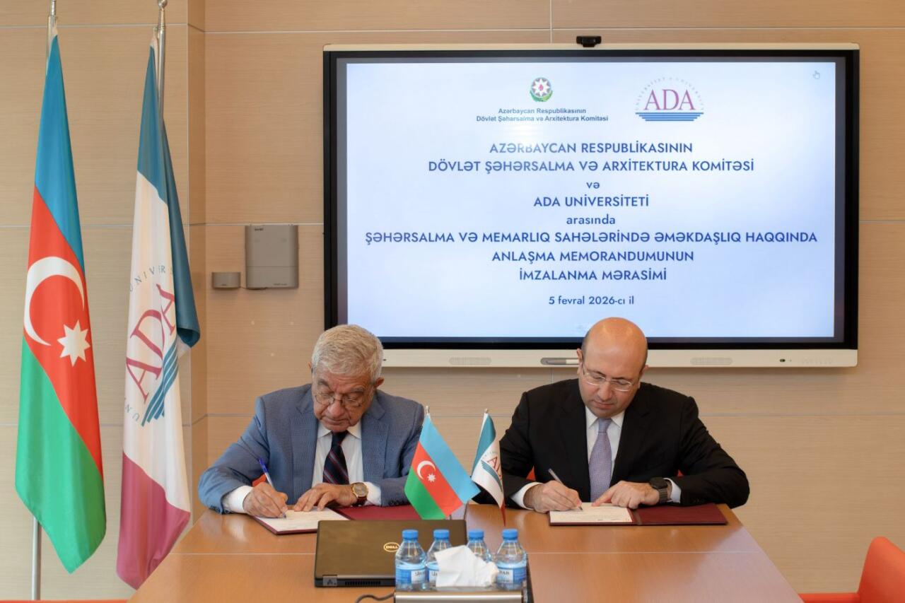 Dövlət Komitəsi ilə ADA Universiteti arasında Anlaşma Memorandumu imzalandı