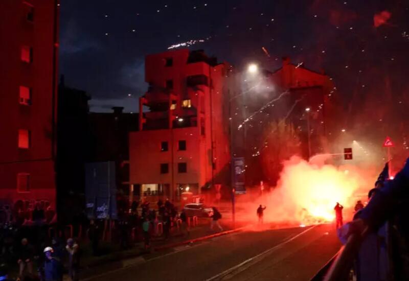 В Милане произошло столкновение демонстрантов с полицией