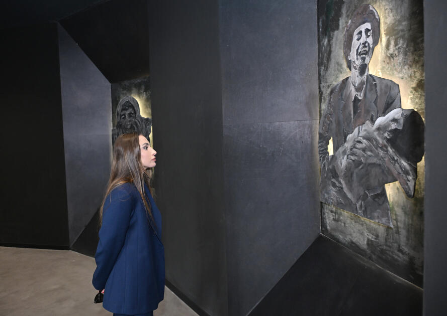 Вице-президент Фонда Гейдара Алиева Лейла Алиева и Алена Алиева посетили Гянджинский мемориальный комплекс и семью Национального героя Натигa Гасымова