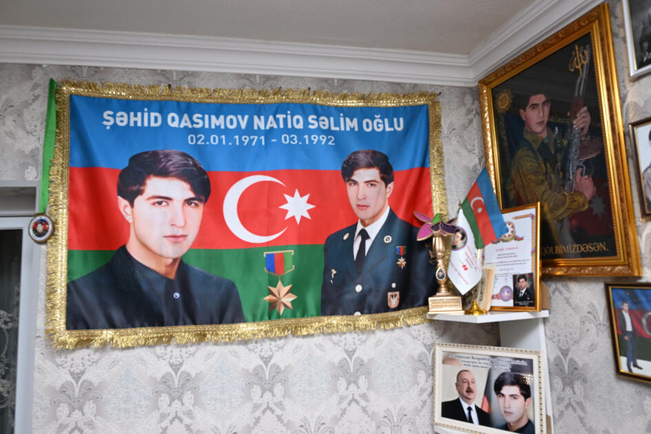 Вице-президент Фонда Гейдара Алиева Лейла Алиева и Алена Алиева посетили Гянджинский мемориальный комплекс и семью Национального героя Натигa Гасымова
